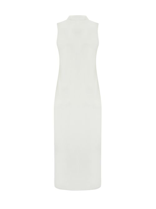 Abito smanicato in cotone stretch Bianco POLO RALPH LAUREN | 211968292001